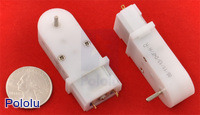 120:1 Mini Plastic Gearmotor 90-Degree Output