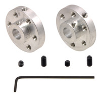 Pololu Universal Aluminum Mounting Hub for 6mm Shaft Pair, 4-40 Holes