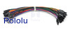 Premium Jumper Wire 50-Piece Rainbow Assortment F-F 6"