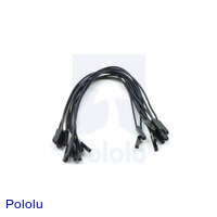 Premium Jumper Wire 10-Pack F-F 6" Black