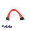 Premium Jumper Wire 10-Pack F-F 6" Red