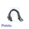 Premium Jumper Wire 10-Pack M-F 6" Black
