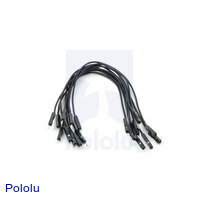 Premium Jumper Wire 10-Pack M-F 6" Black