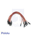 Premium Jumper Wire 10-Pack M-F 6" Brown