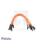 Premium Jumper Wire 10-Pack M-F 6" Orange