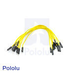 Premium Jumper Wire 10-Pack M-F 6" Yellow