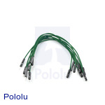 Premium Jumper Wire 10-Pack M-F 6" Green