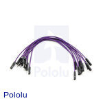 Premium Jumper Wire 10-Pack M-F 6" Purple