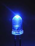 Blue LED (pair) T1 3/4 4000 mcd