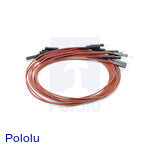 Premium Jumper Wire 10-Pack M-F 12" Brown