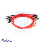 Premium Jumper Wire 10-Pack M-F 12" Red