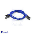 Premium Jumper Wire 10-Pack M-F 12" Blue