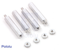 Aluminium Standoff 4-Pack 1.25" M-F