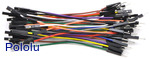 Premium Jumper Wire 50-Piece Rainbow Assortment M-F 3"