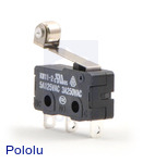 Snap-Action Switch with 16.3mm Roller Lever: 3-Pin, SPDT, 5A