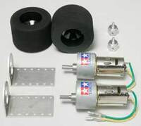 Tamiya 72101 Gear Head Motor + Sponge Tire Set