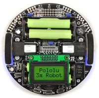 Pololu 3pi robot, top view.