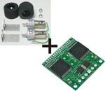 Pololu Dual VNH2 Motor Driver + Tamiya 72101 Gearmotor Sponge Tire