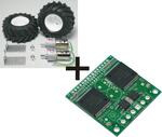 Pololu Dual VNH2 Motor Driver + Tamiya 72102 Gearmotor Spike Tire