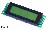 20x4 Character LCD with LED Backlight (Parallel Interface)