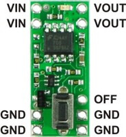Pololu Pushbutton Power Switch pinout.