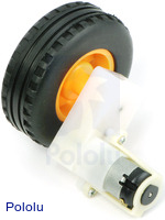 BCM Gear Motor Offset Output connected to a BCM Wheel.