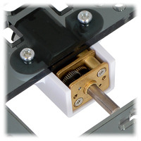 Pololu micro metal gearmotor bracket extended with micro metal gearmotor.