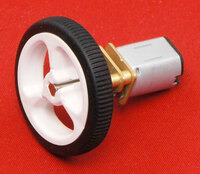 Pololu wheel 32×7mm on a micro metal gearmotor.