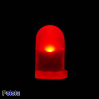 Multicolor RGB LED with R element on.