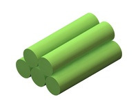 Rechargeable NiMH Battery Pack: 6.0 V, 700 mAh, 3+2 AAA cells