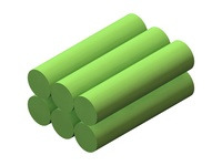 Rechargeable NiMH Battery Pack: 7.2 V, 700 mAh, 3x2 AAA cells