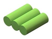 Rechargeable NiMH Battery Pack: 3.6 V, 350 mAh, 3x1 2/3-AAA cells
