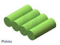 Rechargeable NiMH Battery Pack: 4.8 V, 350 mAh, 4x1 2/3-AAA cells