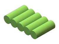 Rechargeable NiMH Battery Pack: 6.0 V, 350 mAh, 5x1 2/3-AAA cells