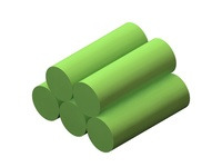 Rechargeable NiMH Battery Pack: 6.0 V, 350 mAh, 3+2 2/3-AAA cells