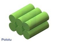 Rechargeable NiMH Battery Pack: 7.2 V, 350 mAh, 3x2 2/3-AAA cells
