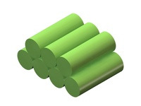 Rechargeable NiMH Battery Pack: 8.4 V, 350 mAh, 4+3 2/3-AAA cells