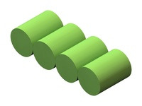 Rechargeable NiMH Battery Pack: 4.8 V, 150 mAh, 4x1 1/3-AAA cells