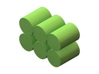 Rechargeable NiMH Battery Pack: 7.2 V, 150 mAh, 3x2 1/3-AAA cells