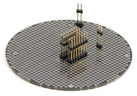 Bottom view of 3pi expansion kit without cutouts (black solder mask version).