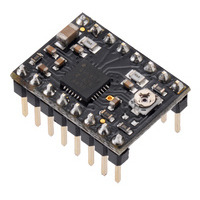 A4988 Stepper Motor Driver Carrier, Black Edition (Header Pins Soldered)
