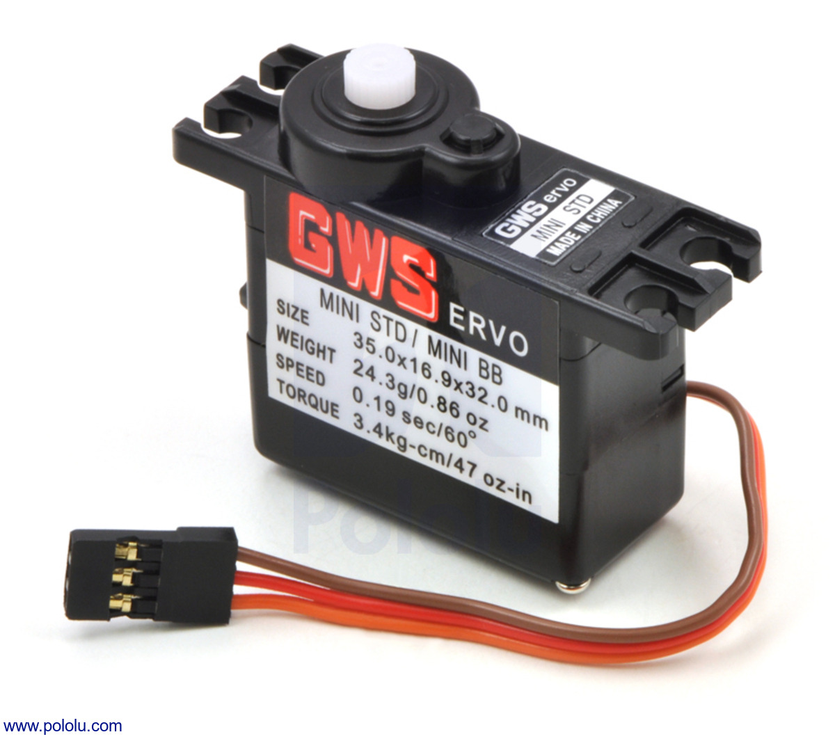 Pololu GWS MINI Mini Servo