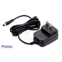 Wall Power Adapter: 9VDC, 1A, 5.5×2.1mm Barrel Jack, Center-Positive