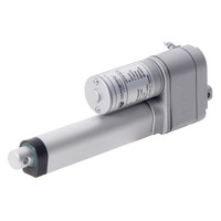 Glideforce LACT4P-12V-05 Light-Duty Linear Actuator with Feedback: 15kgf, 4" Stroke (3.9" Usable), 1.7"/s, 12V